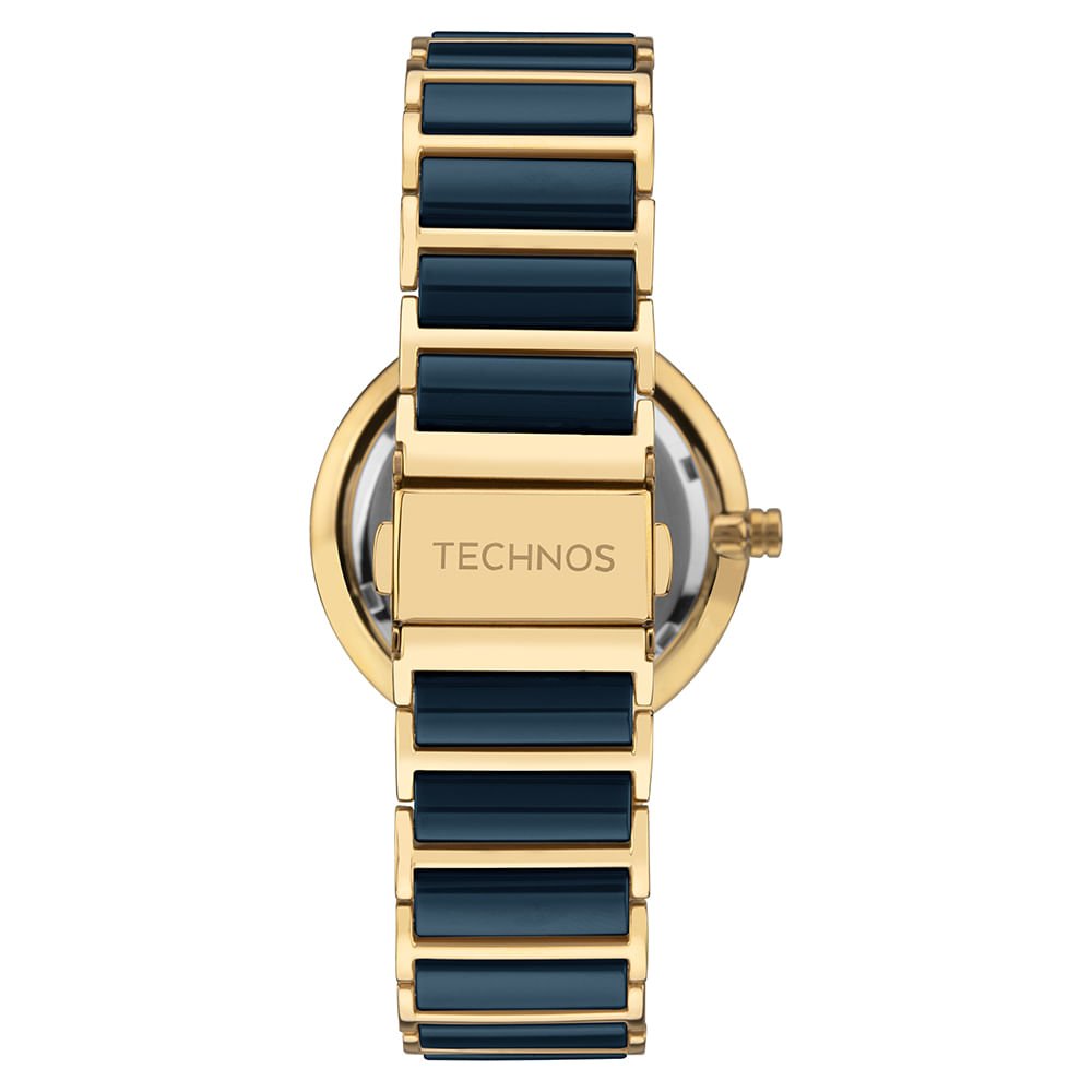Relógio Technos Feminino Ceramic Sapphire Dourado - 2035LMM/1A Preto/Dourado 3