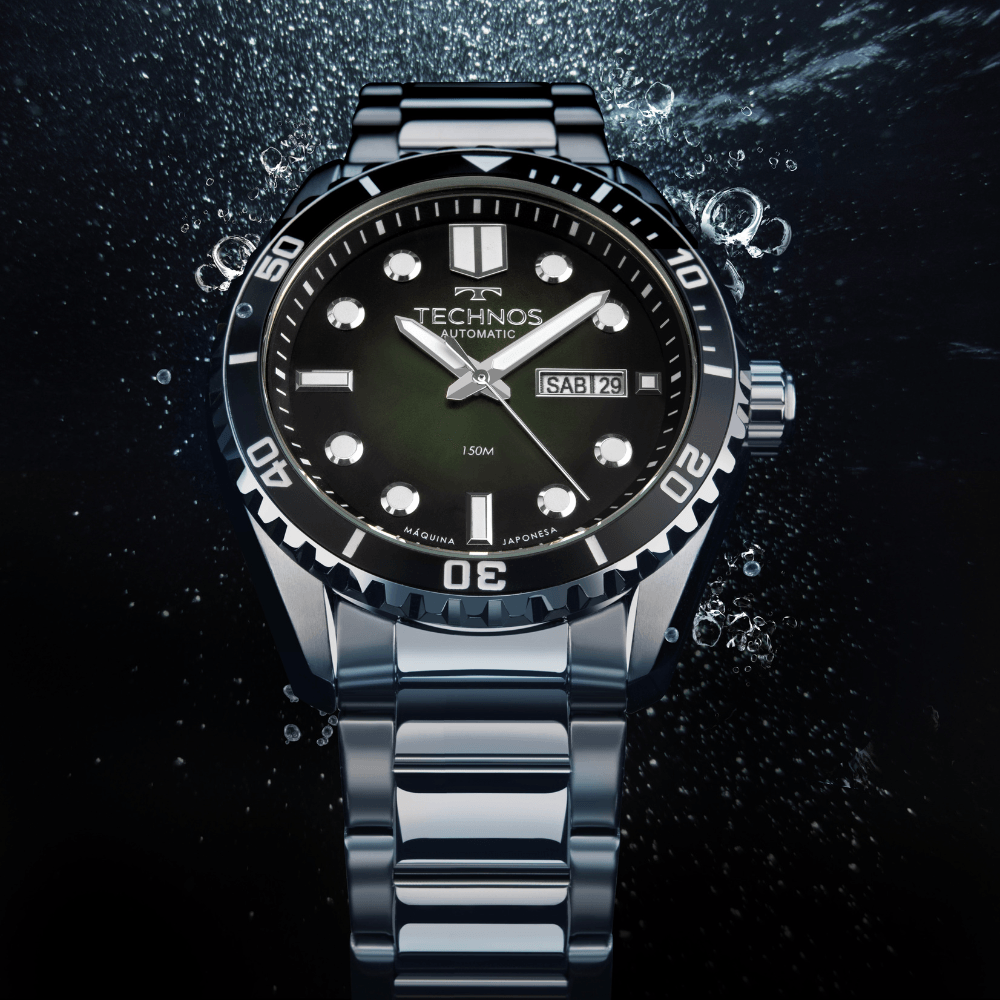 Relógio Technos Masculino Automático Prata - 8205OX/1V Prata 4