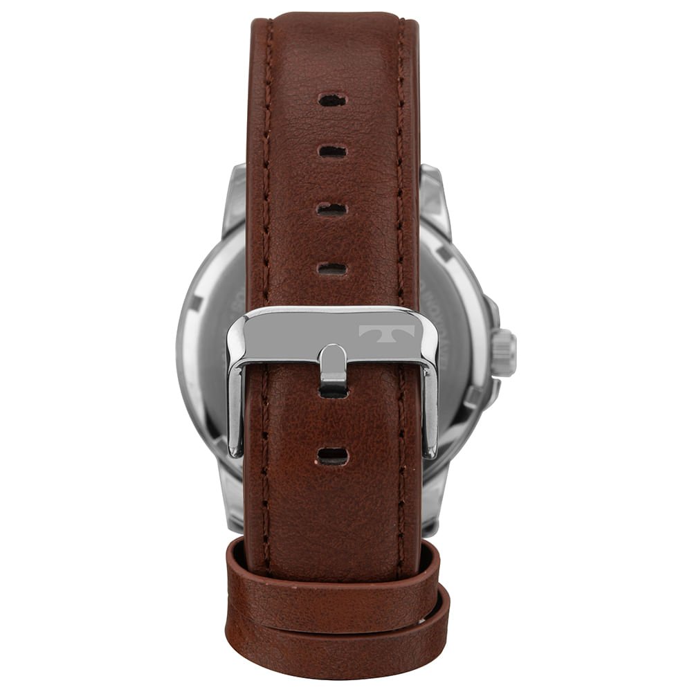 Relógio Technos Masculino Golf Prata - 2115TZO/0P Marrom 3