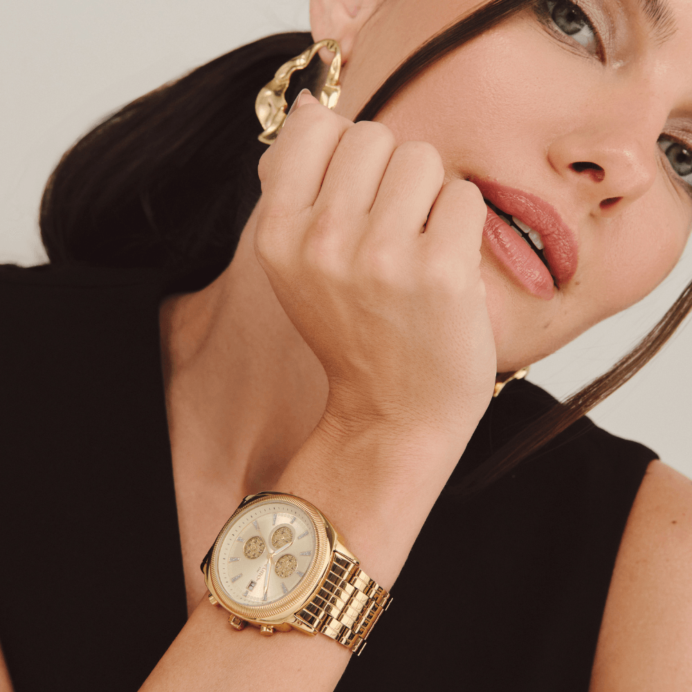 Relógio Euro Feminino Big Case Dourado - EUJS15AA/4D Dourado 4