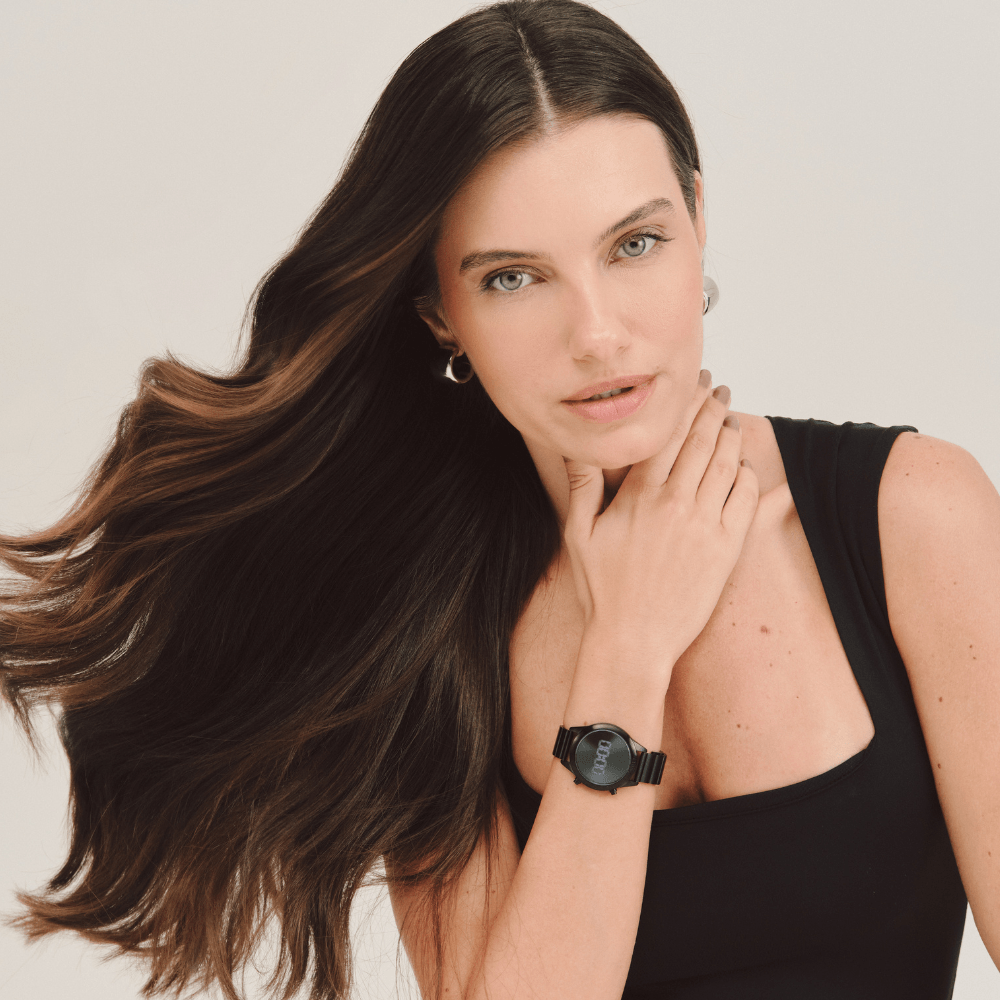 Relógio Euro Feminino Fashion Fit Reflexos Preto - EUDS8054AO/4P Preto 4