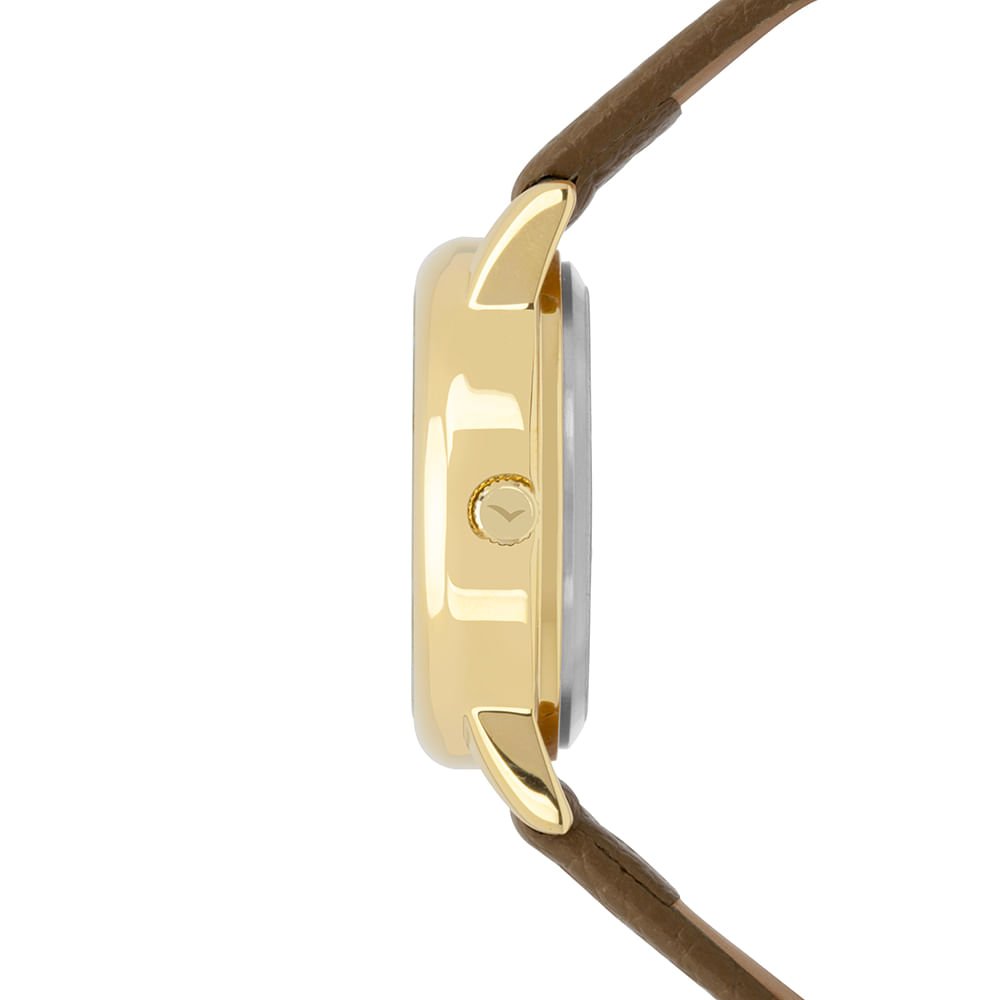 Relógio Condor Feminino Mini Dourado - CO2035NOX/3X Marrom 2