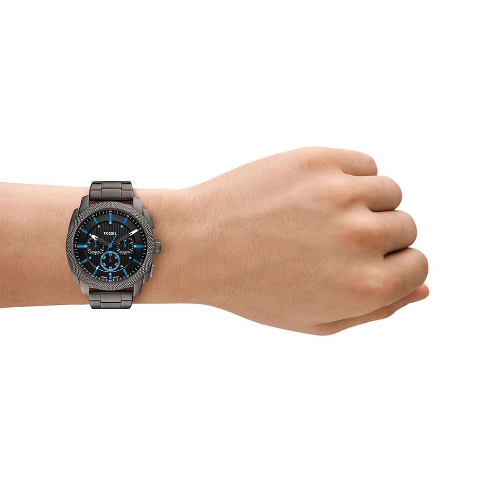 Relógio Fossil Masculino Machine Grafite - FS6098/1PN Cinza 4