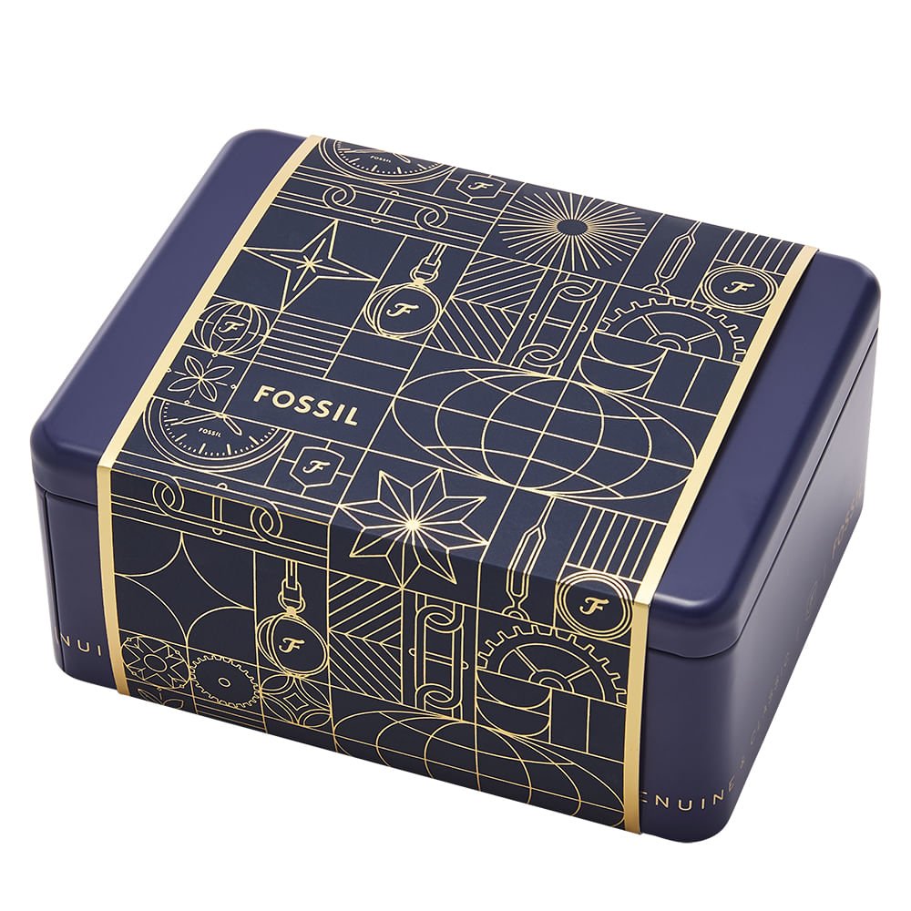 Kit Fossil Masculino Everett Prata - FS6080SET/0VN Prata 7