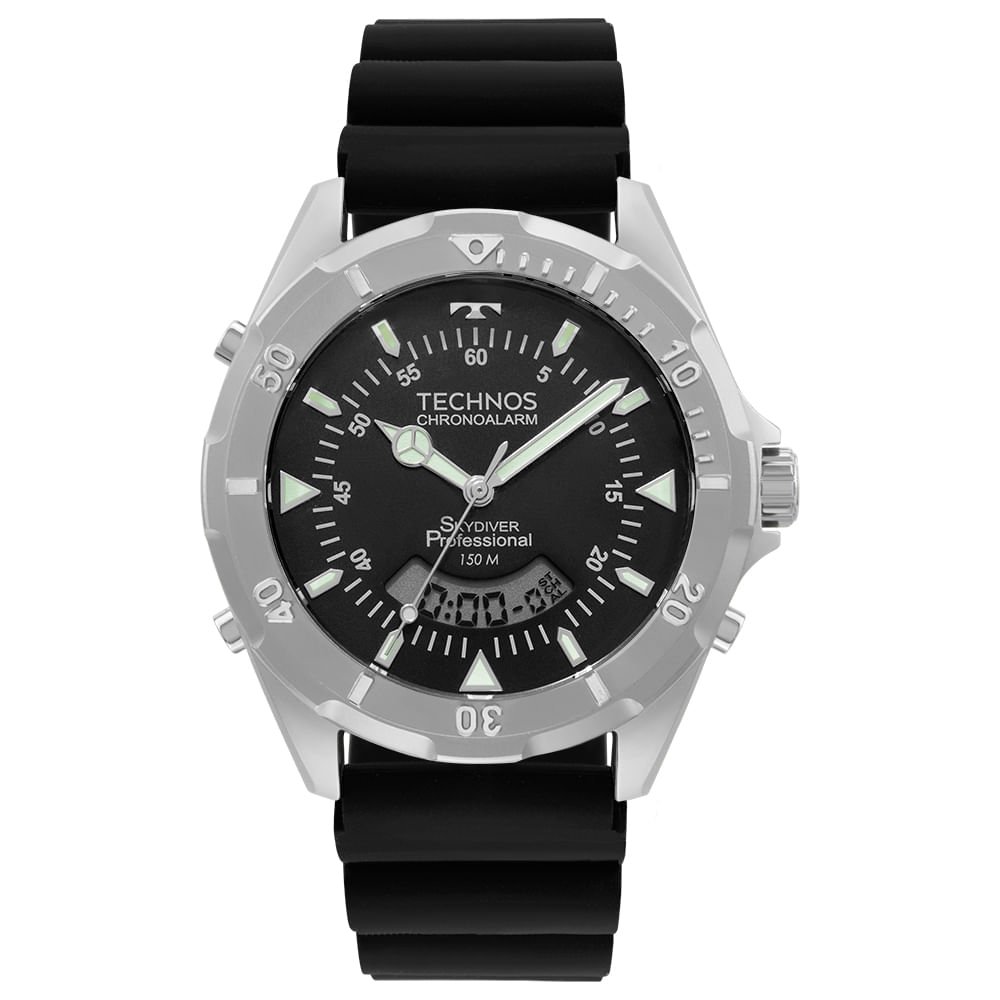 Relógio Technos Masculino Skydiver Prata - WT2050AYN/2P