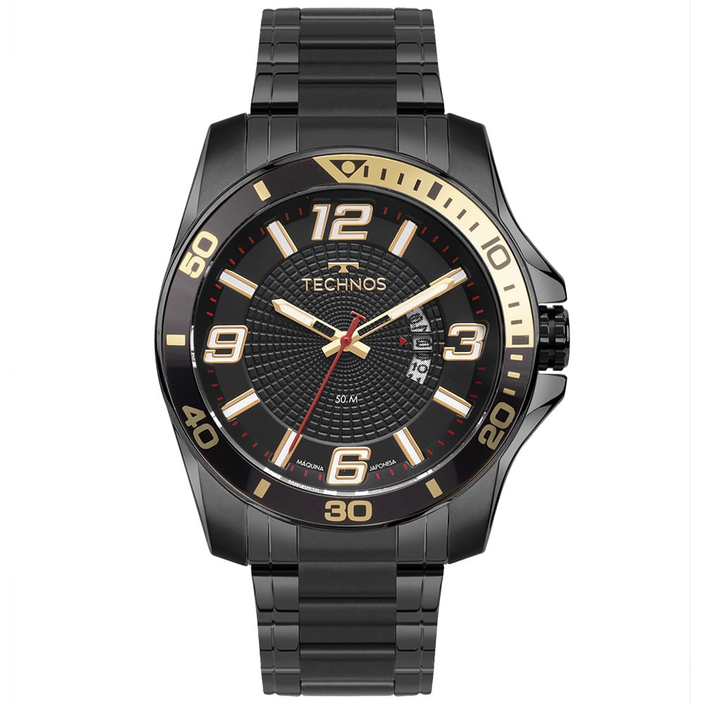 Relógio Technos Masculino Racer Preto - 2117LFR/1P
