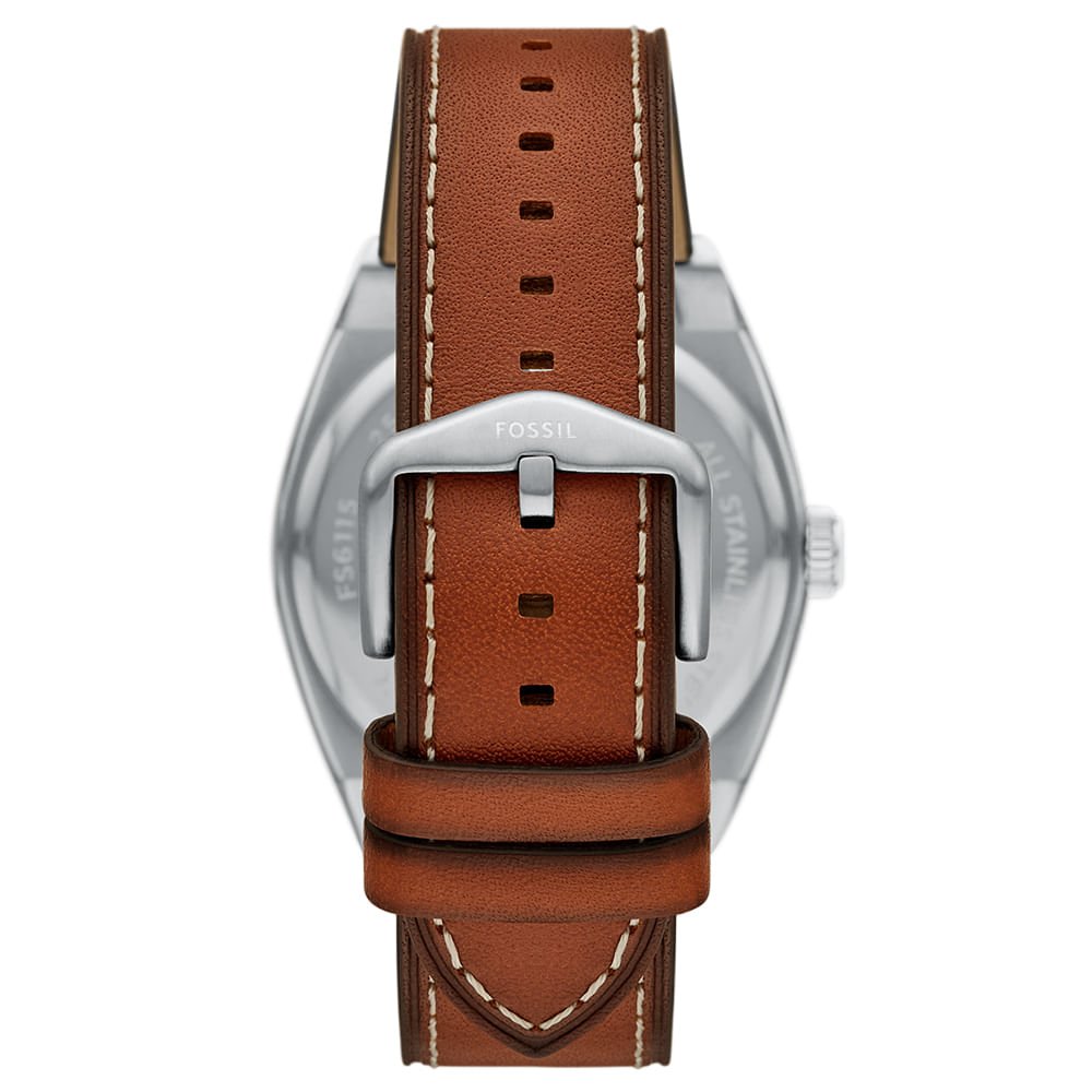 Relógio Fossil Masculino Everett Prata - FS6115/0AN Prata 3