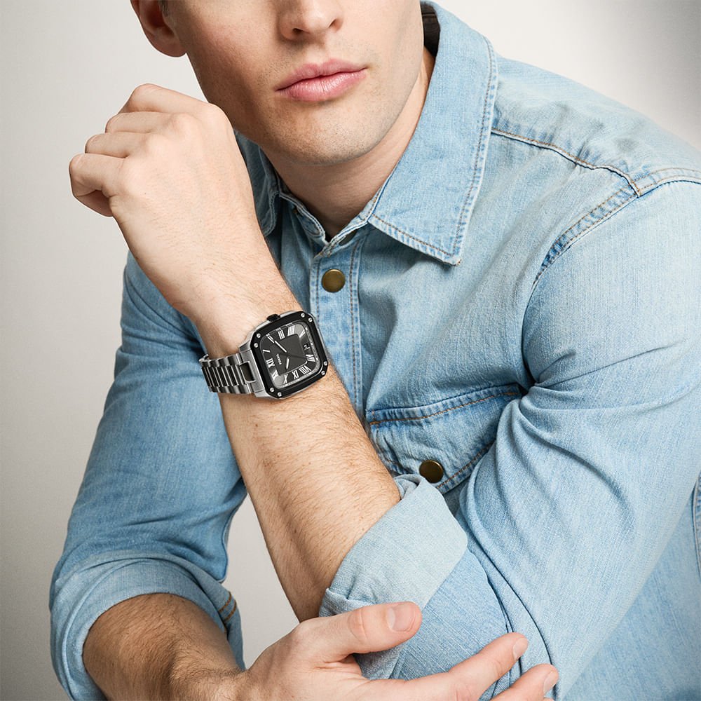 Relógio Fossil Masculino Other - FS6122/1CN Prata 5