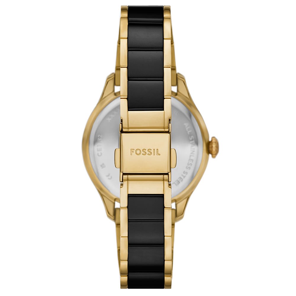 Relógio Fossil Feminino Gilmore Bicolor - CE1132/1PN Dourado 3