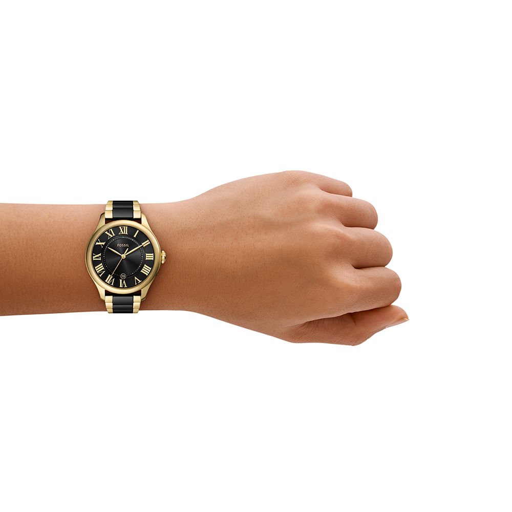 Relógio Fossil Feminino Gilmore Bicolor - CE1132/1PN Dourado 4