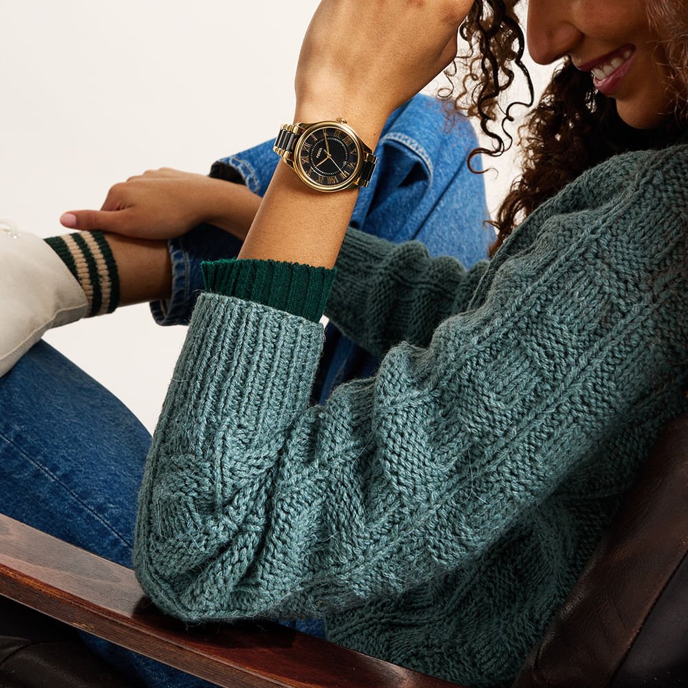 Relógio Fossil Feminino Gilmore Bicolor - CE1132/1PN Dourado 5