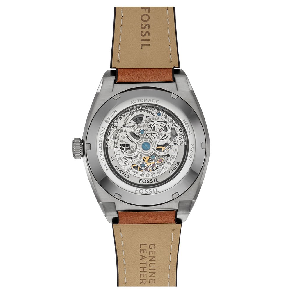 Relógio Fossil Masculino Everett Prata - ME3261/0VN Prata 4