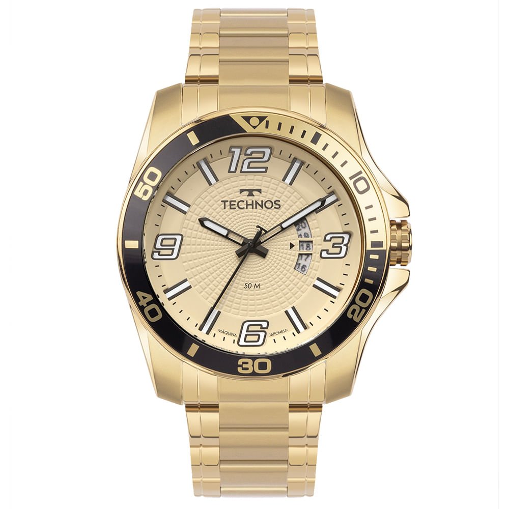 Relógio Technos Masculino Racer Dourado - 2117LFO/1X Dourado 1