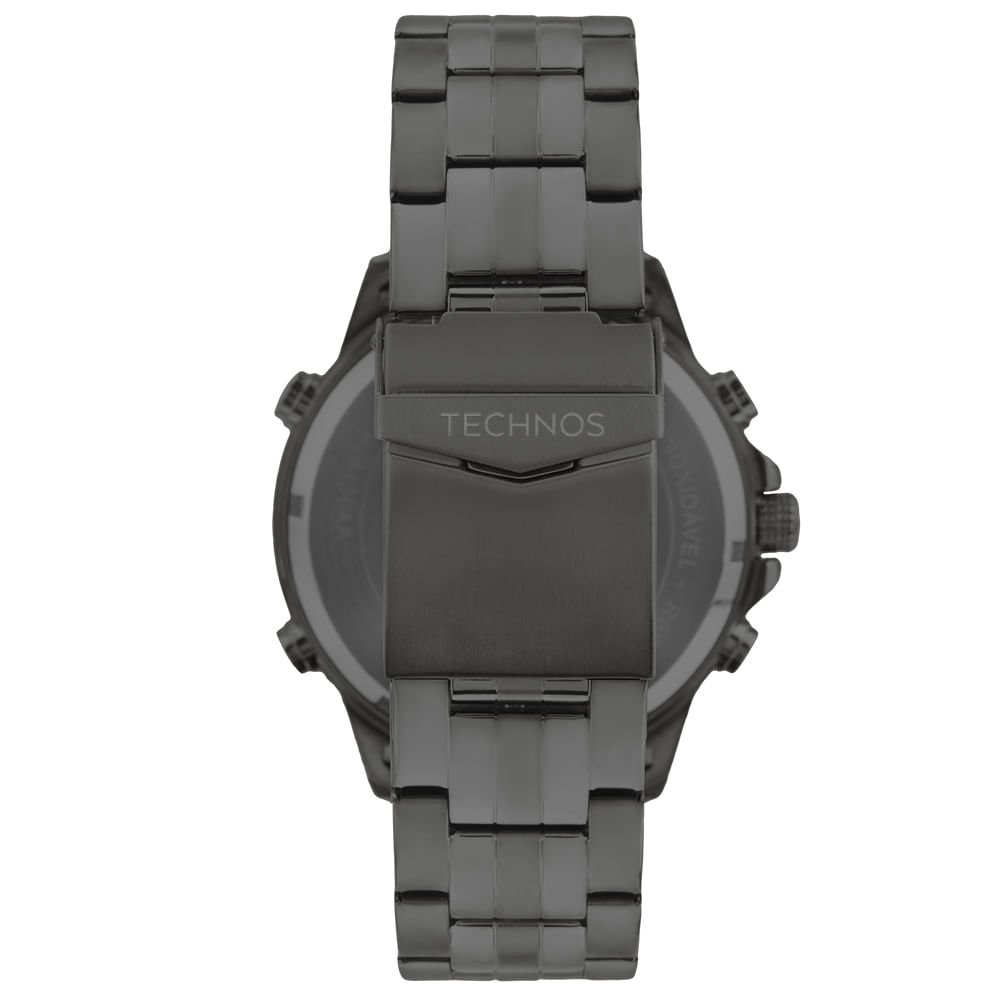 Relógio Technos Masculino Digitech Grafite - BJ4130AC/1P Cinza 3