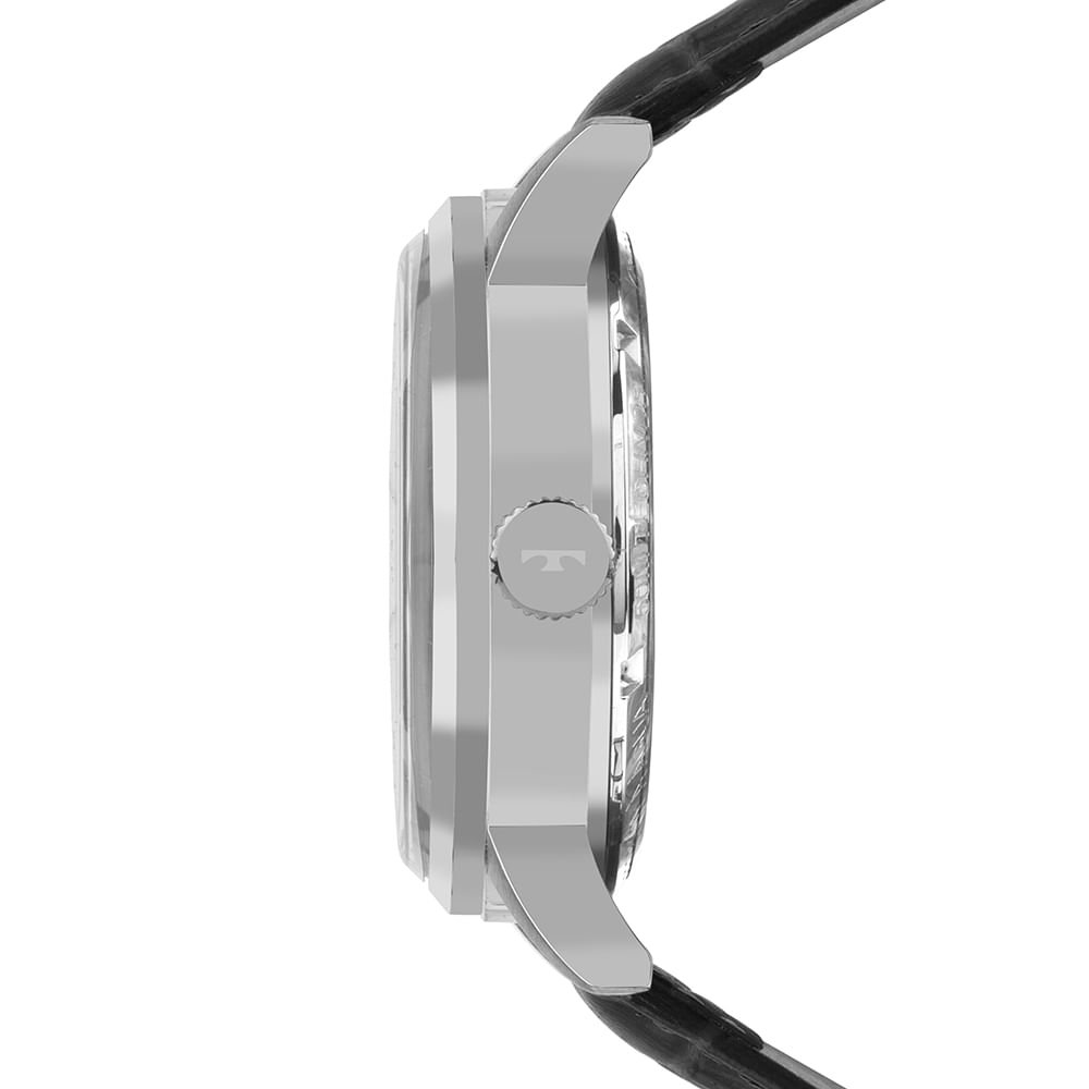 Relógio Technos Masculino Automático Prata - G3265BA/0P Preto 2