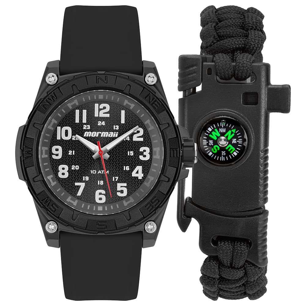 Kit Mormaii Masculino Casual Cinza - MO2035LY/K8P Preto 1