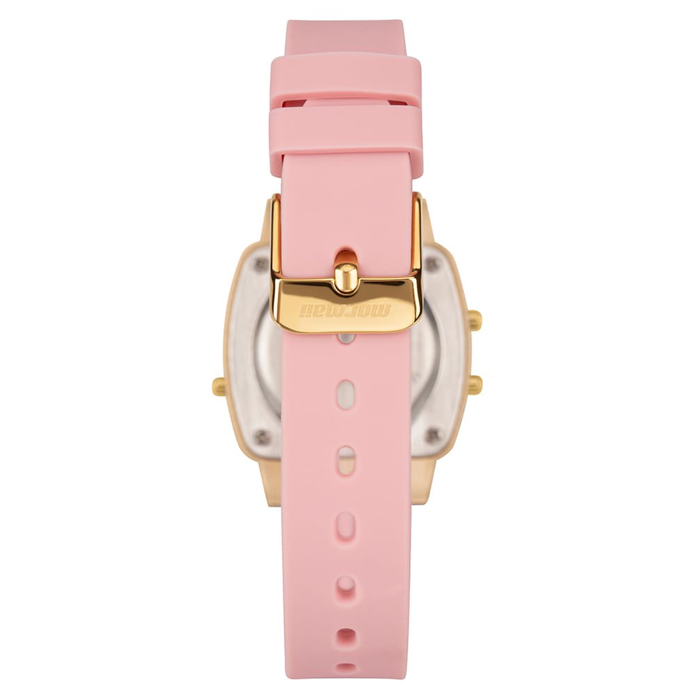 Relógio Mormaii Feminino Vintage Dourado - MO13722D/8T Rosa 3
