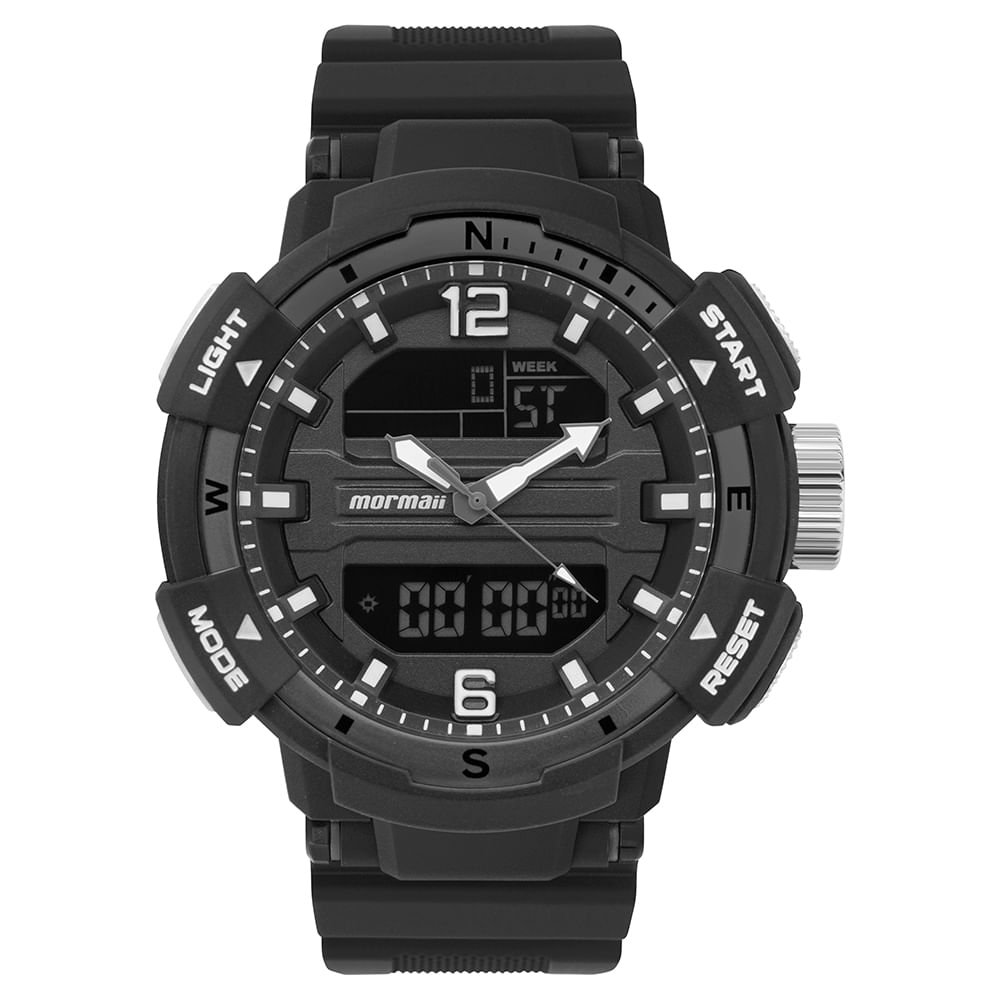 Relógio Mormaii Masculino Wave Preto - MOBJ4097/8C Preto 2