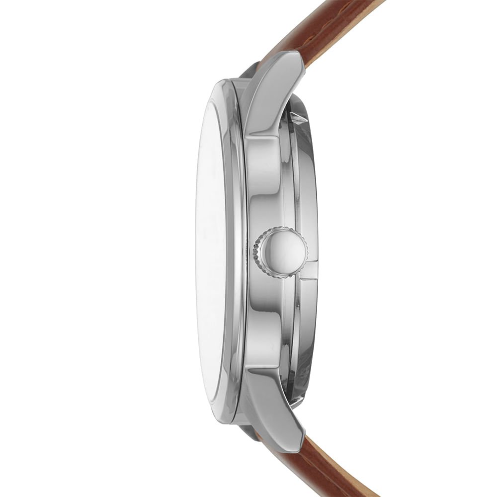 Relógio Fossil Masculino Flynn Prata - BQ2386/0PI Marrom 2