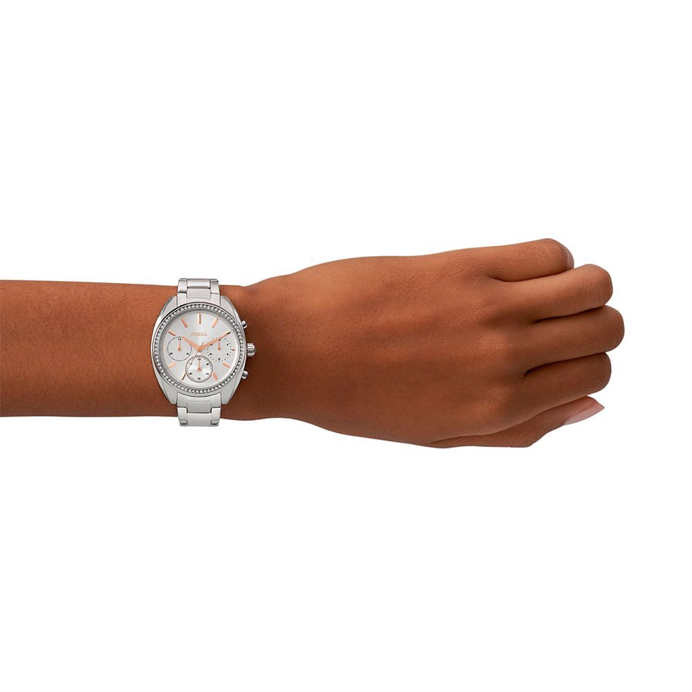 Relógio Fossil Feminino Vale Prata - BQ3657/1KI Prata 4