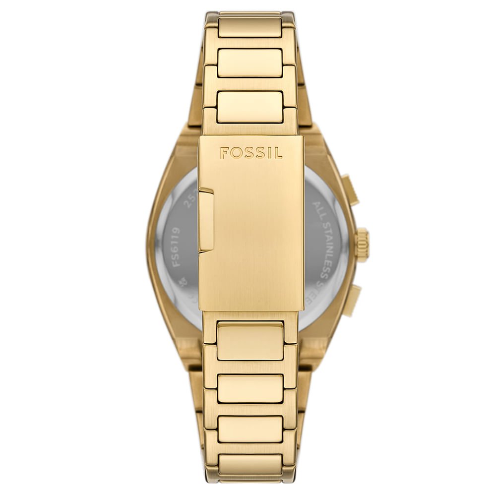 Relógio Fossil Masculino Everett Dourado - FS6119/1DN Dourado 3