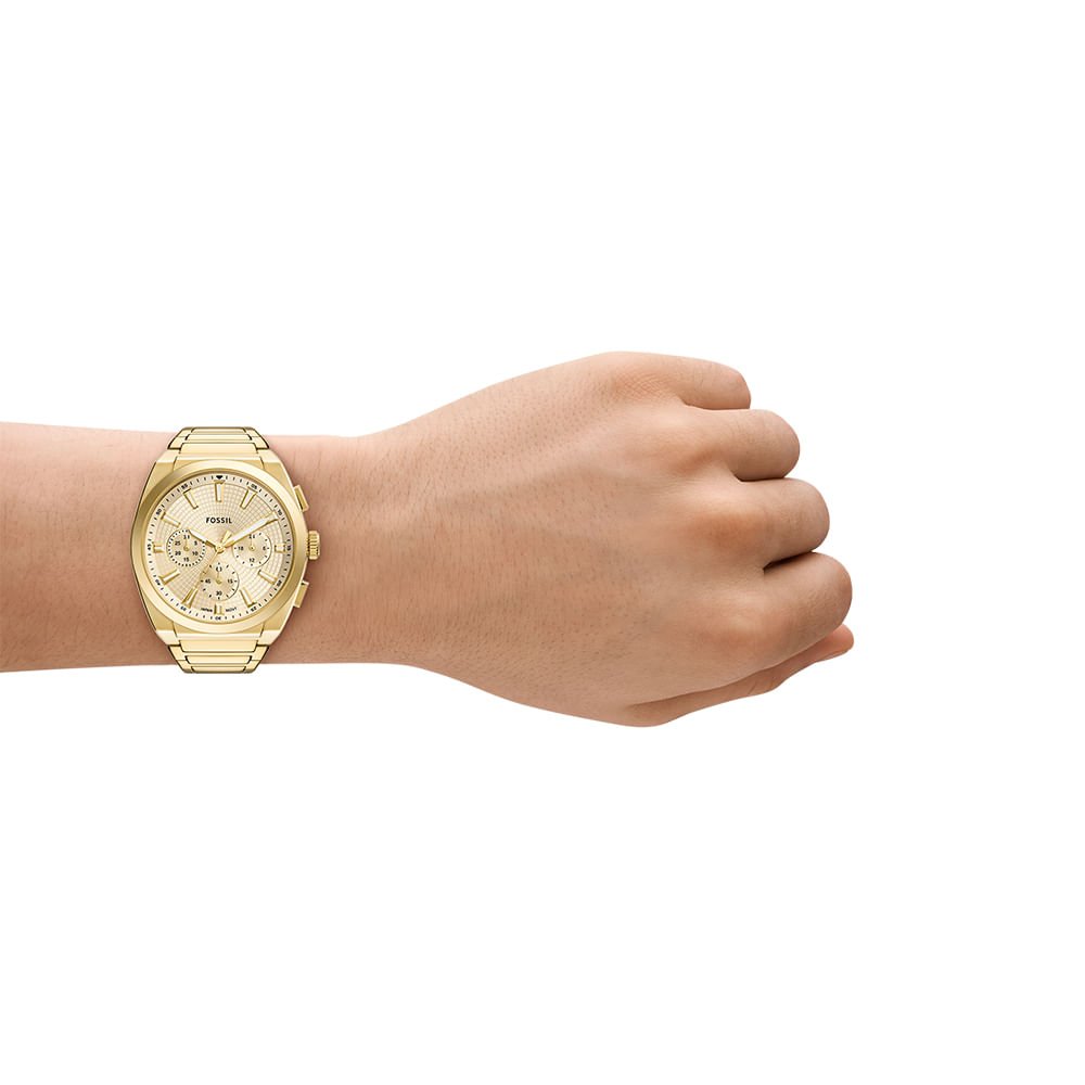 Relógio Fossil Masculino Everett Dourado - FS6119/1DN Dourado 4