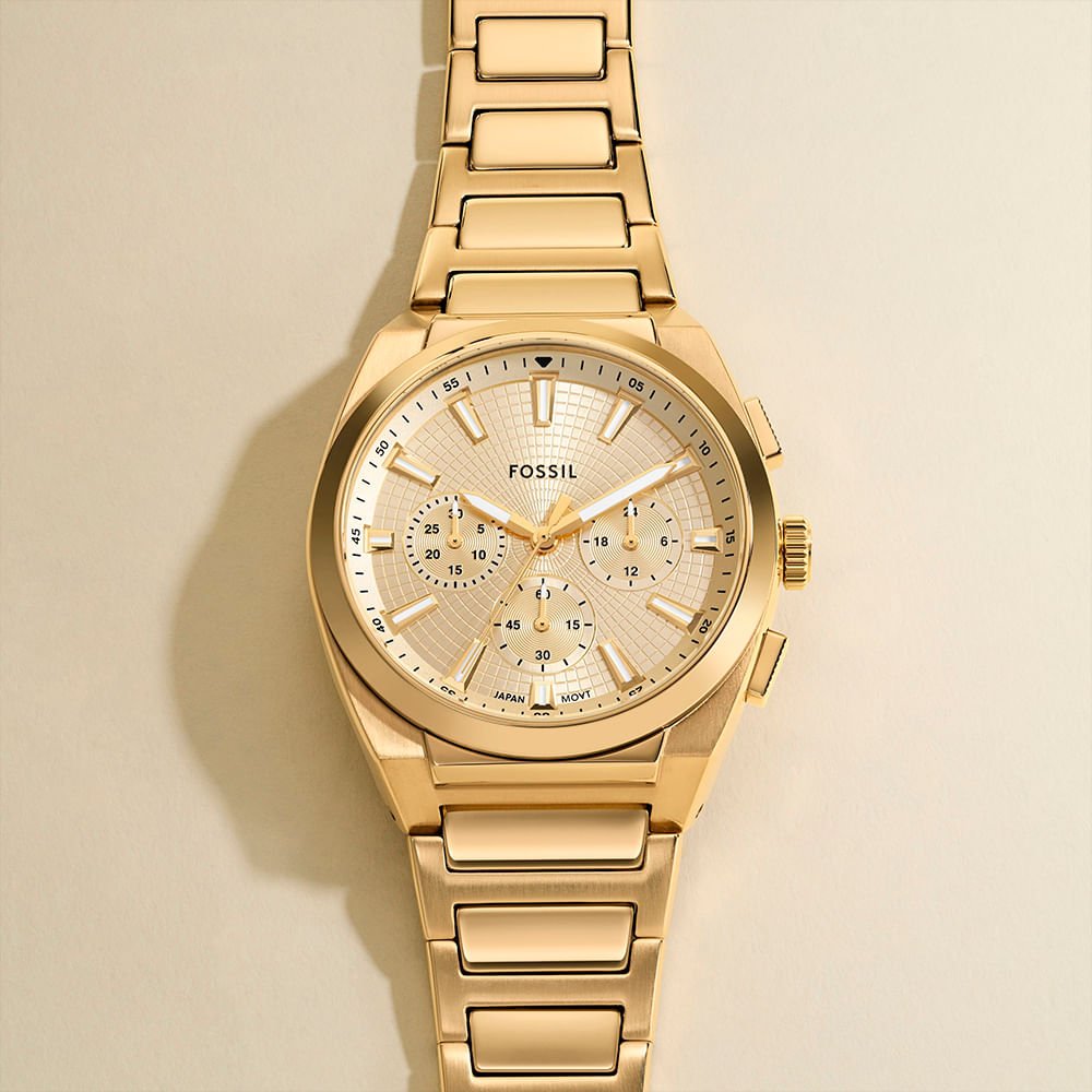 Relógio Fossil Masculino Everett Dourado - FS6119/1DN Dourado 5