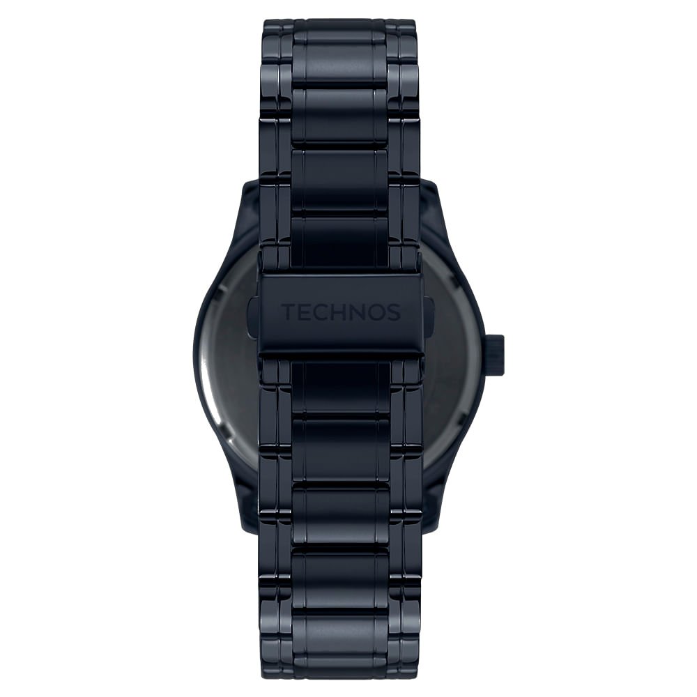 Relógio Technos Masculino Steel Azul - 2115UBT/1F Preto 3