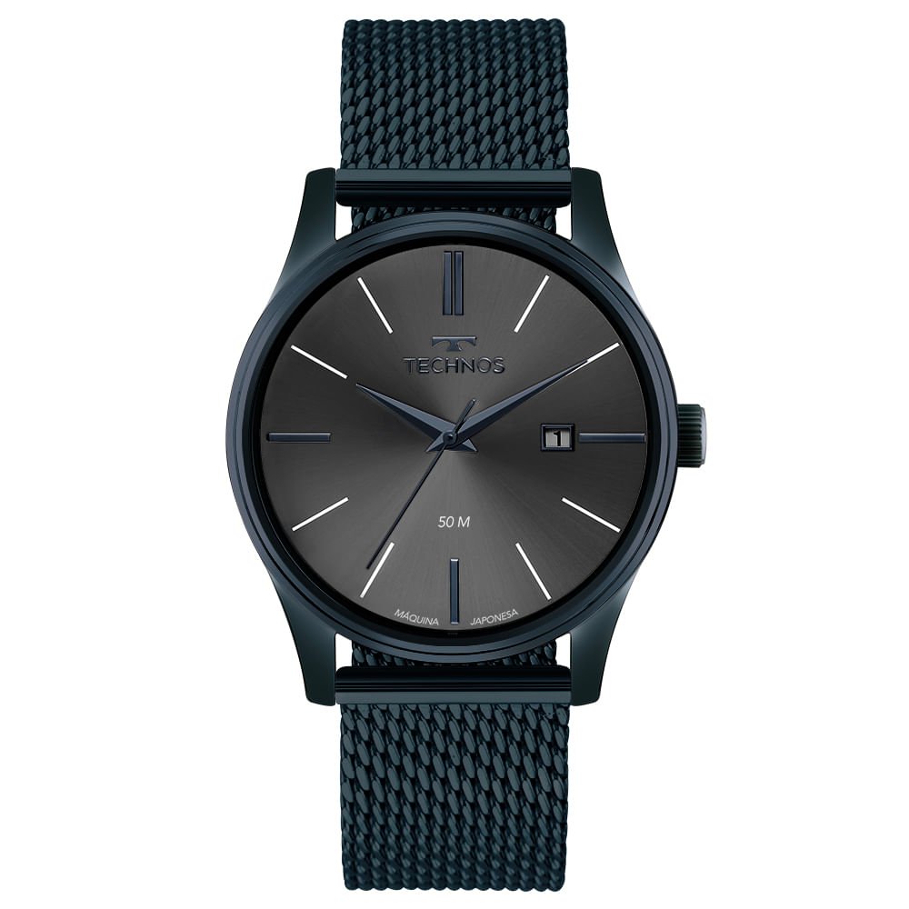 Relógio Technos Masculino Steel Preto - 2115NAX/0P Preto