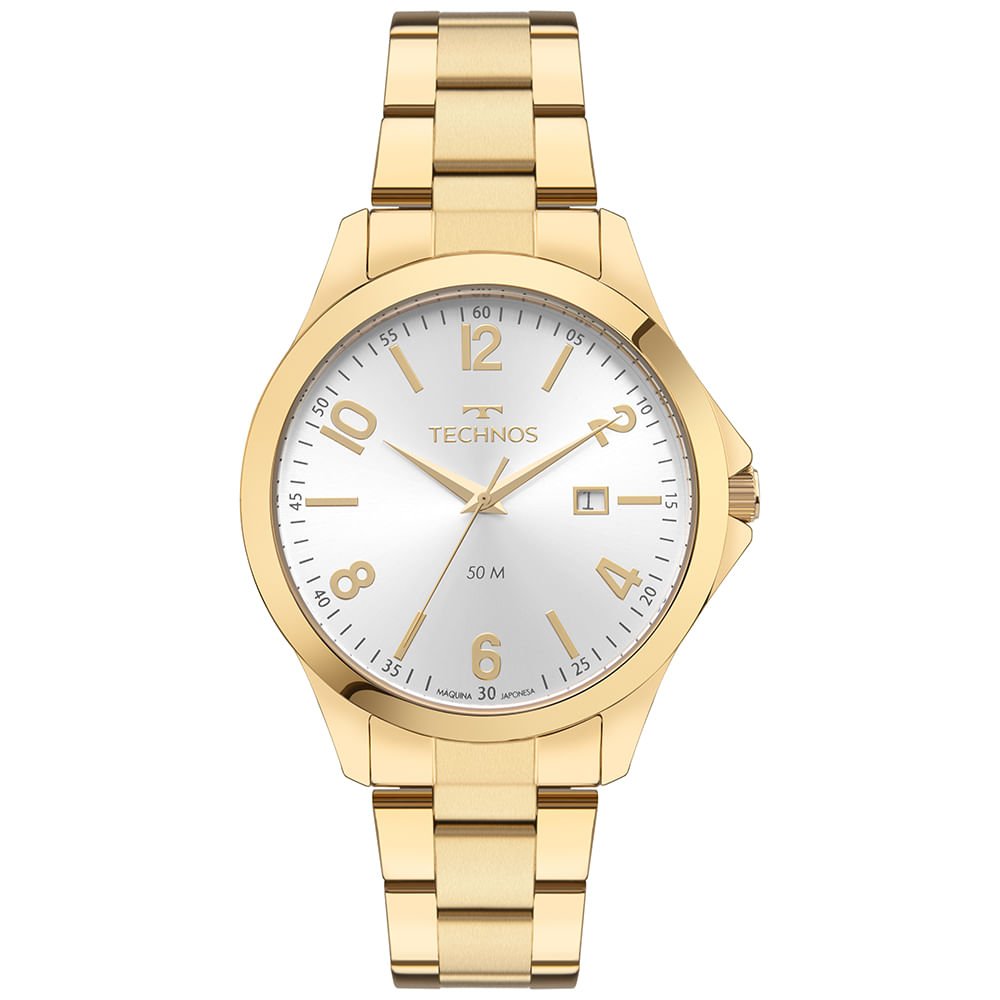 Relógio Technos Masculino Steel Dourado - 2115UAZ/1K