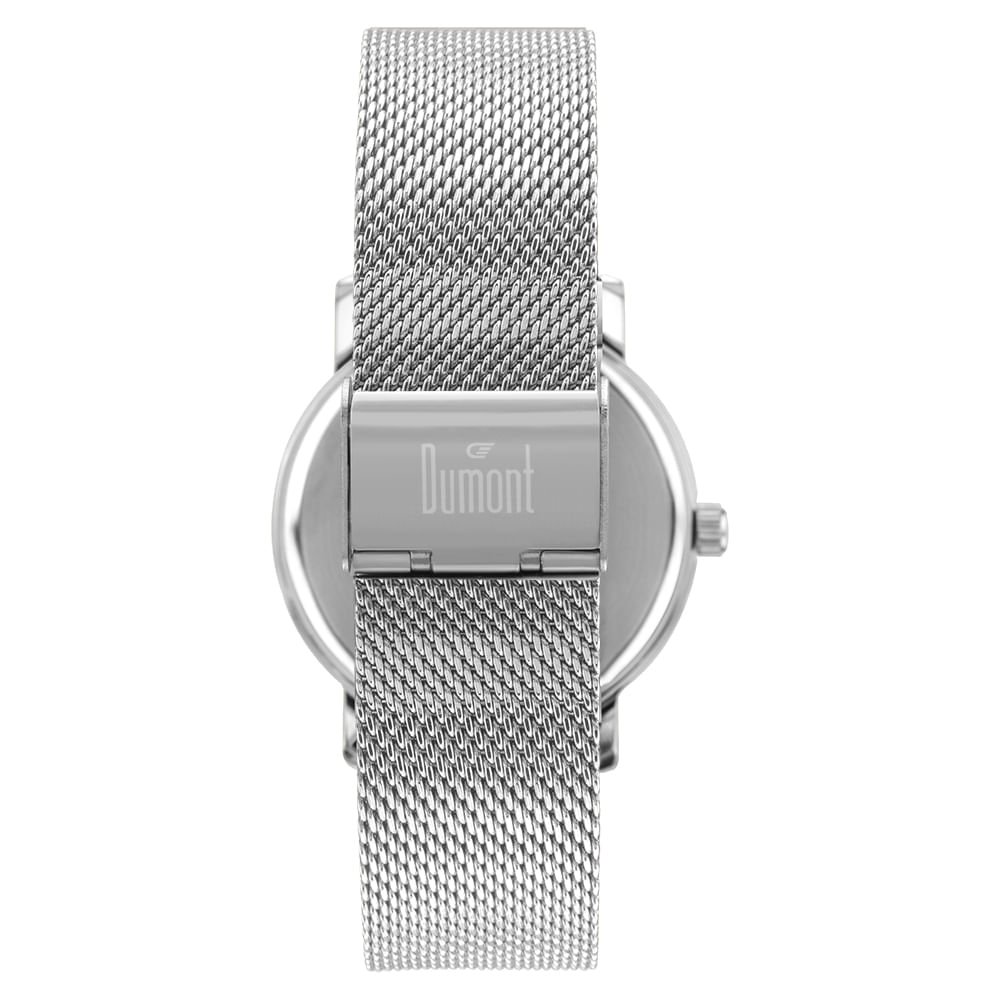 Relógio Dumont Masculino Traveller Prata - DU2035MOW/4K Prata 3