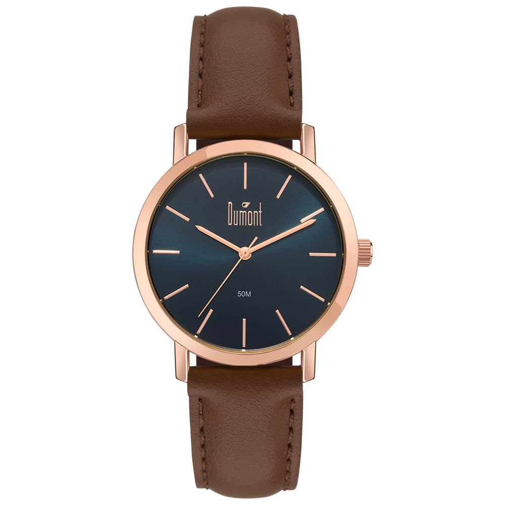 Relógio Dumont Masculino Traveller Rosé - DU2035MOU/5A
