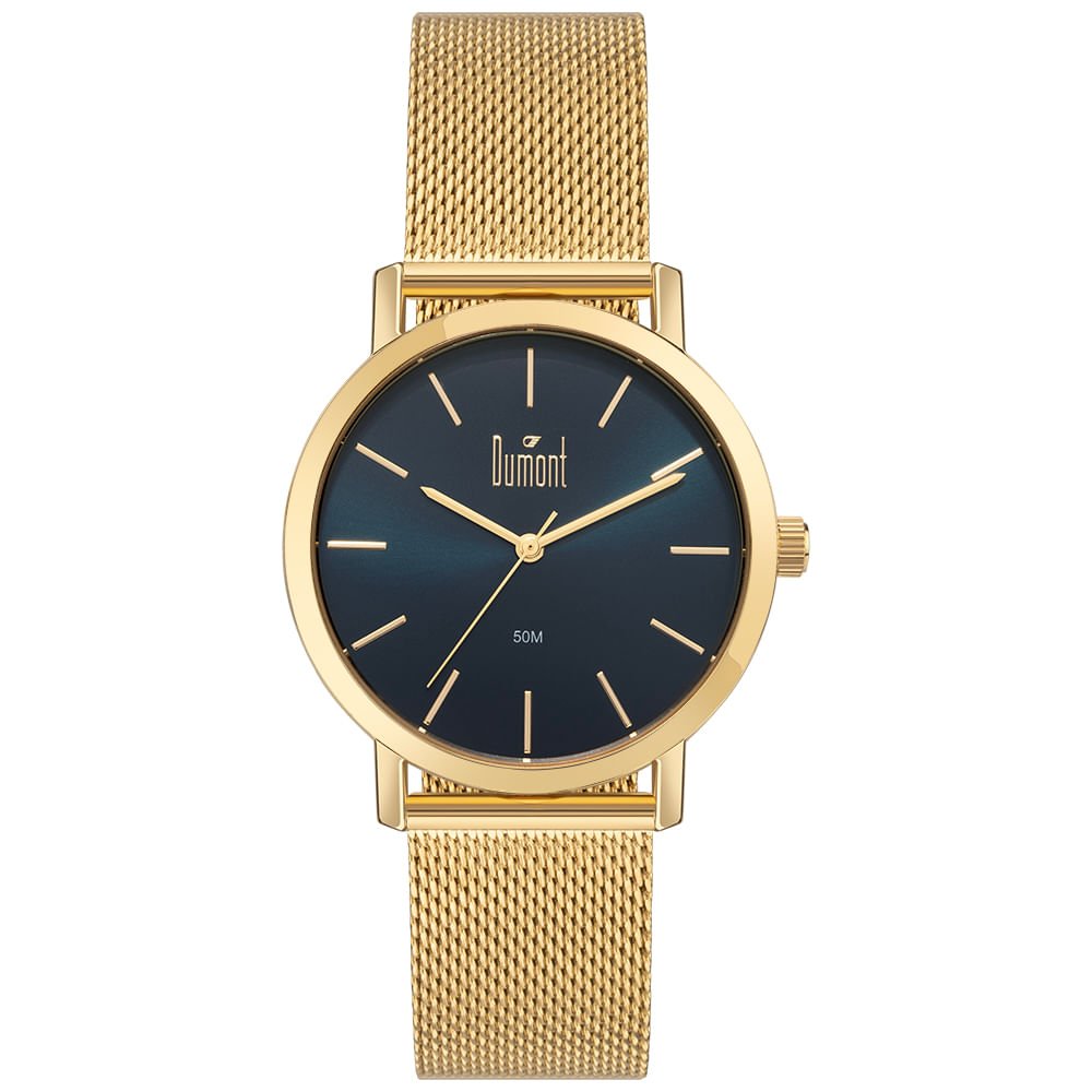 Relógio Dumont Masculino Traveller Dourado - DU2035MOZ/4A Dourado 1