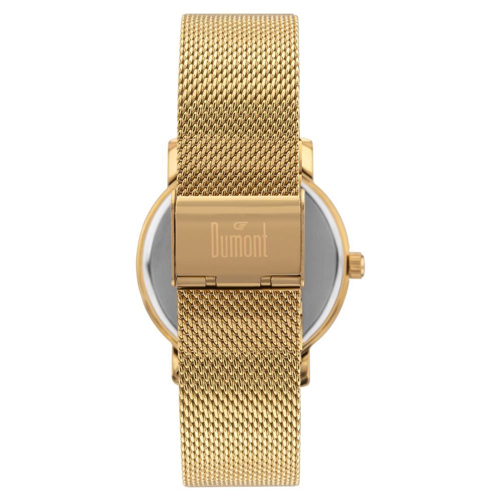 Relógio Dumont Masculino Traveller Dourado - DU2035MOZ/4A Dourado 3