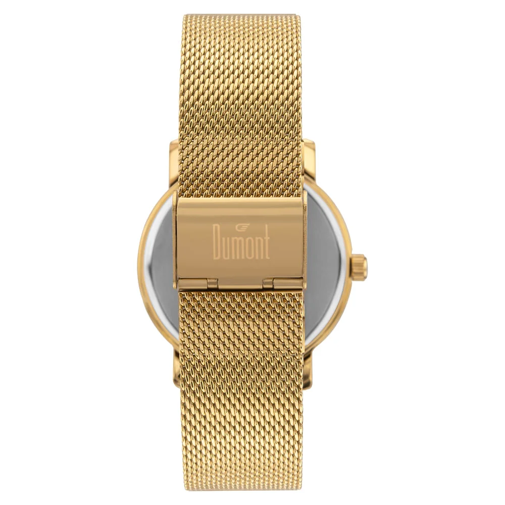Relógio Dumont Masculino Traveller Dourado - DU2035MOZ/4P Dourado 3