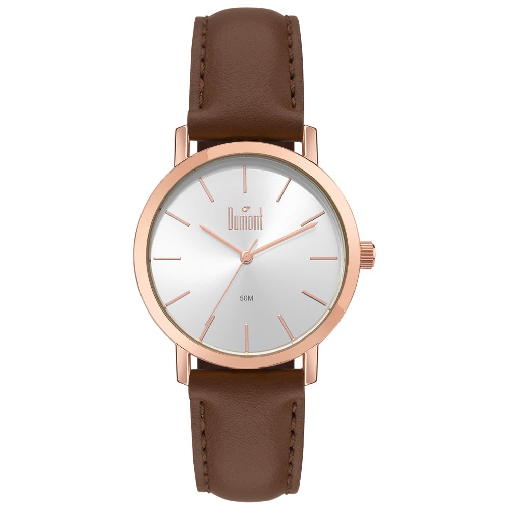 Relógio Dumont Masculino Traveller Rosé - DU2035MOU/5K Dourado 1