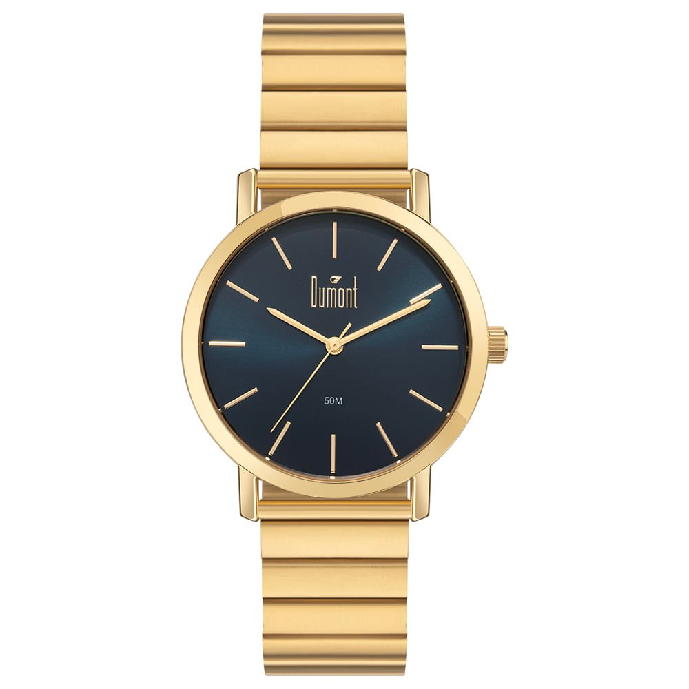 Relógio Dumont Masculino Traveller Dourado - DU2035MPA/4A