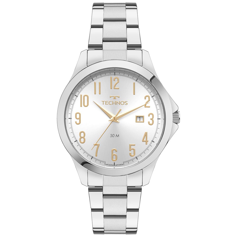 Relógio Technos Masculino Steel Prata - 2115UAY/1K