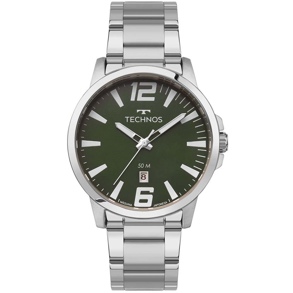 Relógio Technos Masculino Racer Basico Prata - 2115UCN/1V