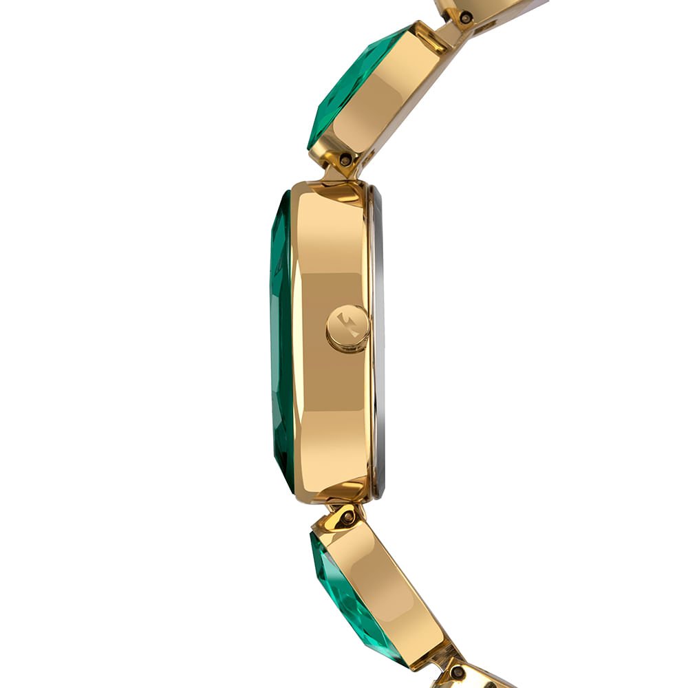 Relógio Technos Feminino Crystal Dourado - 2036NBS/1V Verde 2