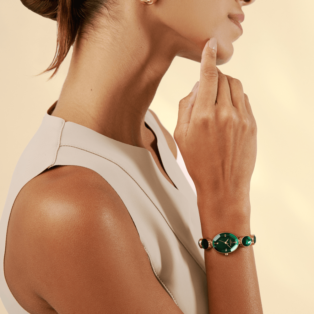 Relógio Technos Feminino Crystal Dourado - 2036NBS/1V Verde 4