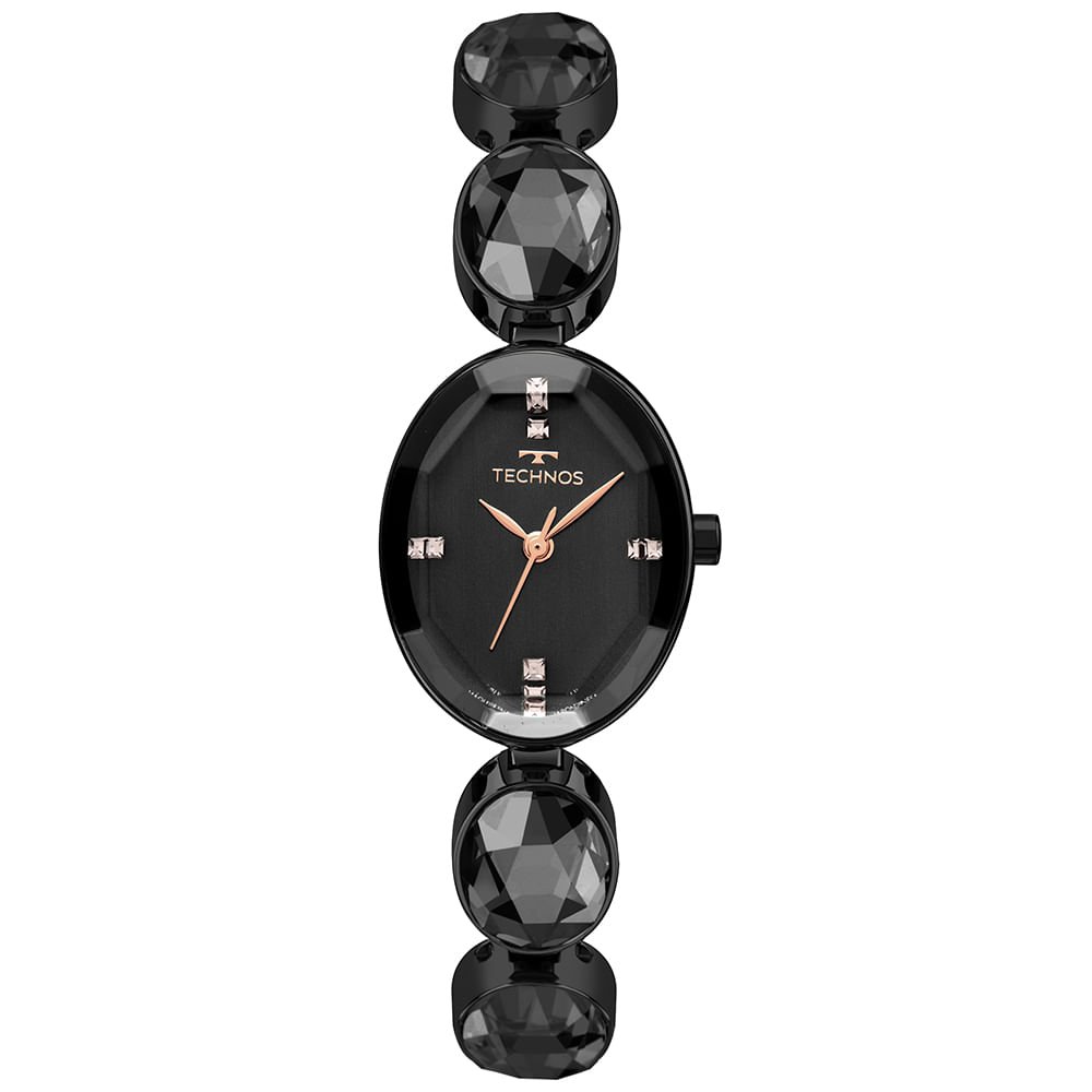 Relógio Technos Feminino Crystal Preto - 2036NBR/1P Preto 1