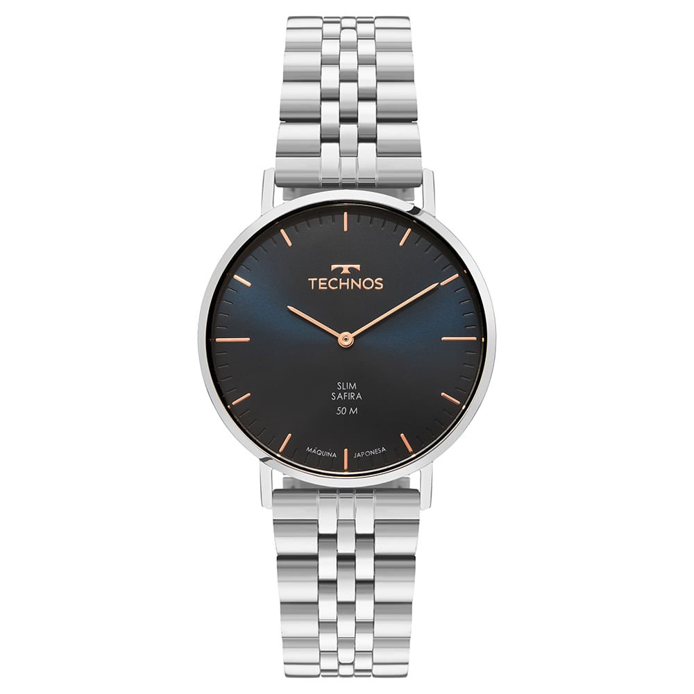 Relógio Technos Masculino Slim Prata - 2025LUH/1A