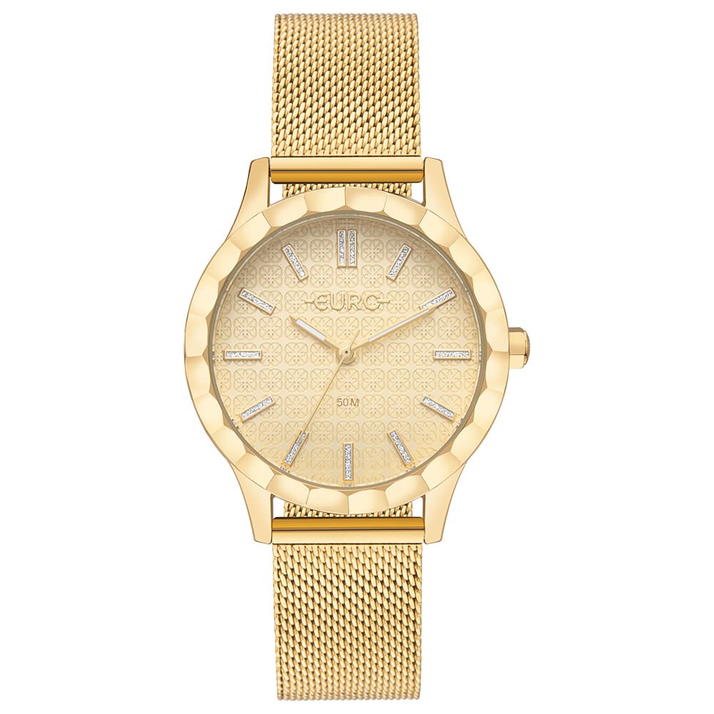 Relógio Euro Feminino Glitz Dourado - EU2036YVW/4D
