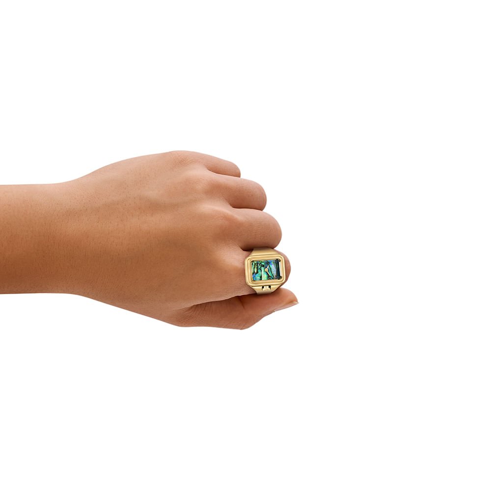 Relógio Fossil Feminino Watch Ring Dourado - ES5411/1PN Dourado 5