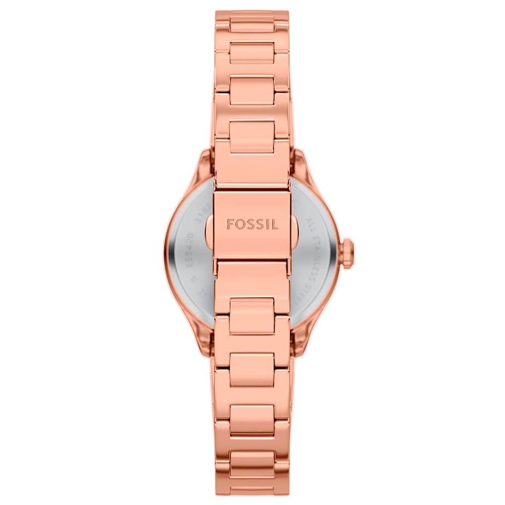 Relógio Fossil Feminino Gilmore Rosé - ES5420/1KN Rose Gold 3
