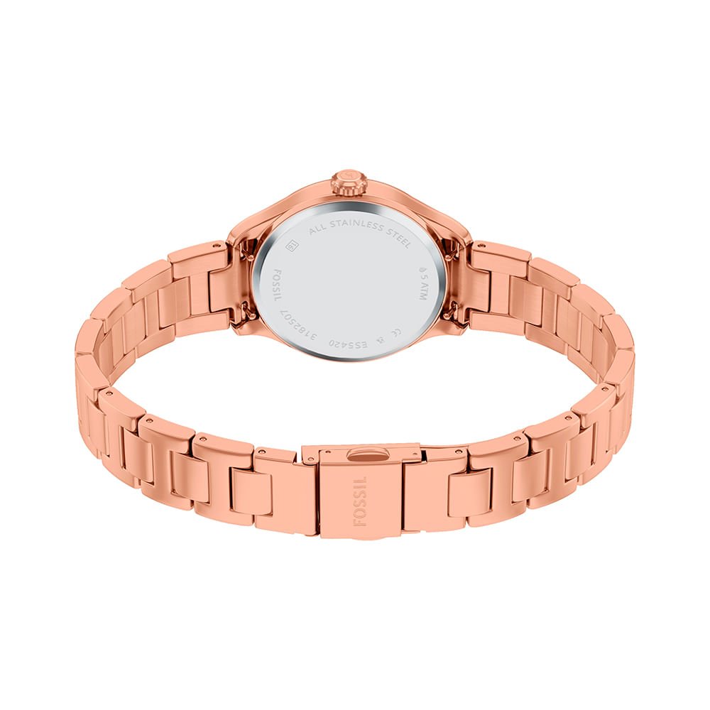 Relógio Fossil Feminino Gilmore Rosé - ES5420/1KN Rose Gold 5