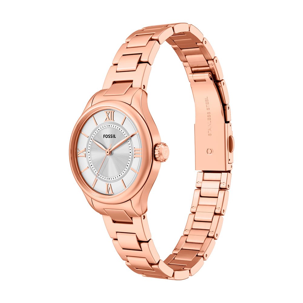 Relógio Fossil Feminino Gilmore Rosé - ES5420/1KN Rose Gold 8