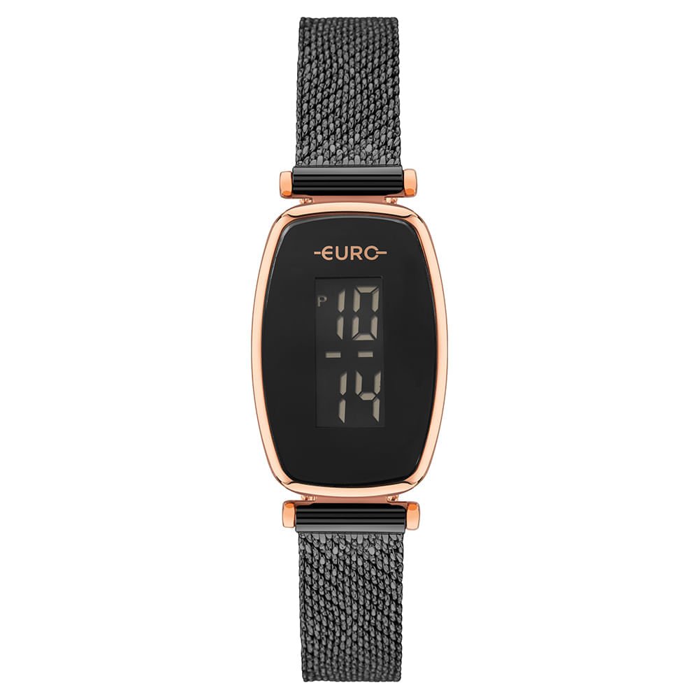 Relógio Euro Feminino Fashion Fit Glam Preto - EUJHS43AAC/4P