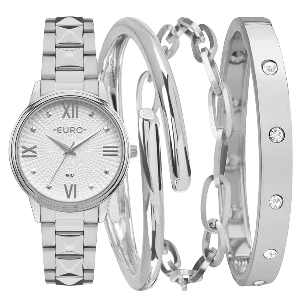 Kit Euro Feminino Soul Prata - EU2035YYP/K4K